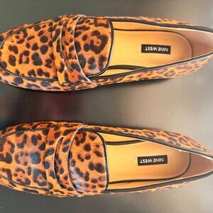 NINE WEST CHEETAH PRINT OXFORD